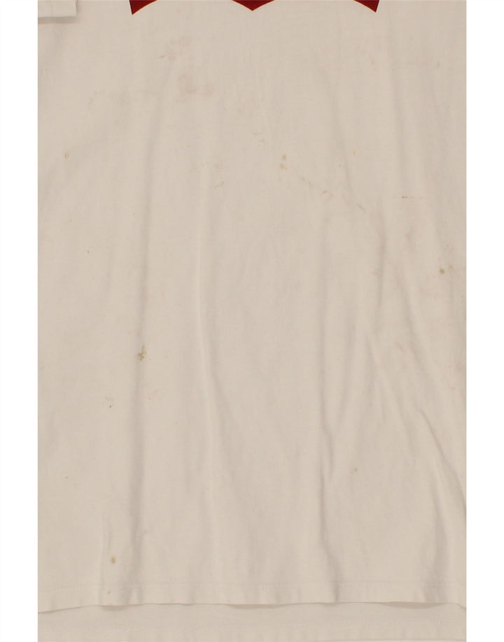 LEVI'S Mens Graphic T-Shirt Top Medium White Cotton Vintage Levi's and Second-Hand Levi's from Messina Hembry 