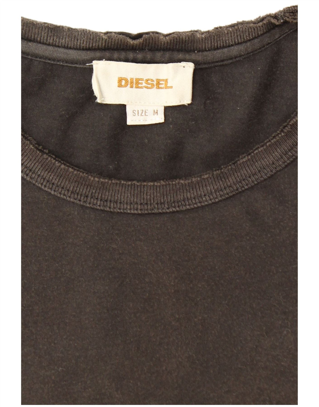 DIESEL Haut Homme Manches Longues Coton Marron Moyen
