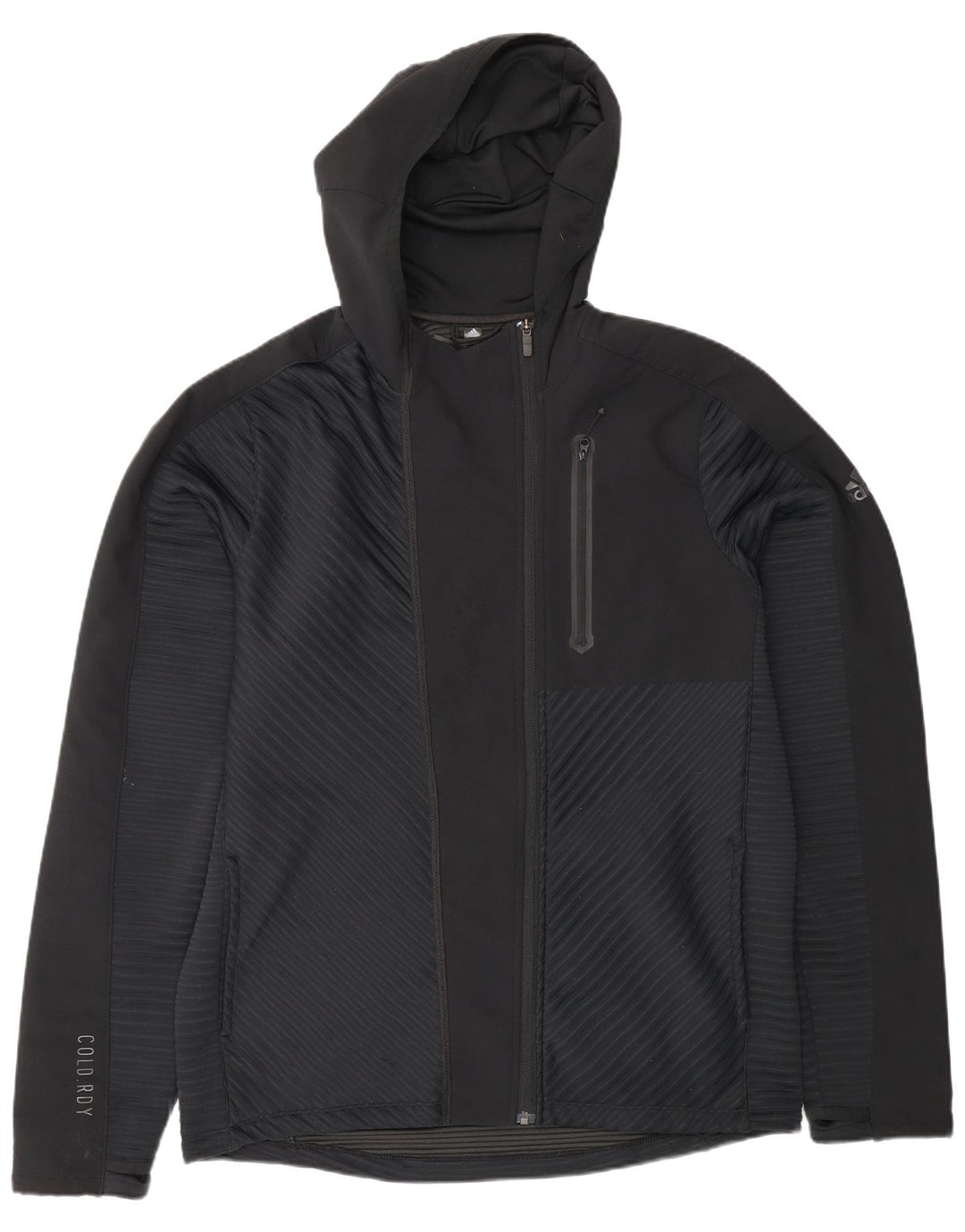 Adidas Veste de survêtement à capuche pour homme Large Noir Polyester