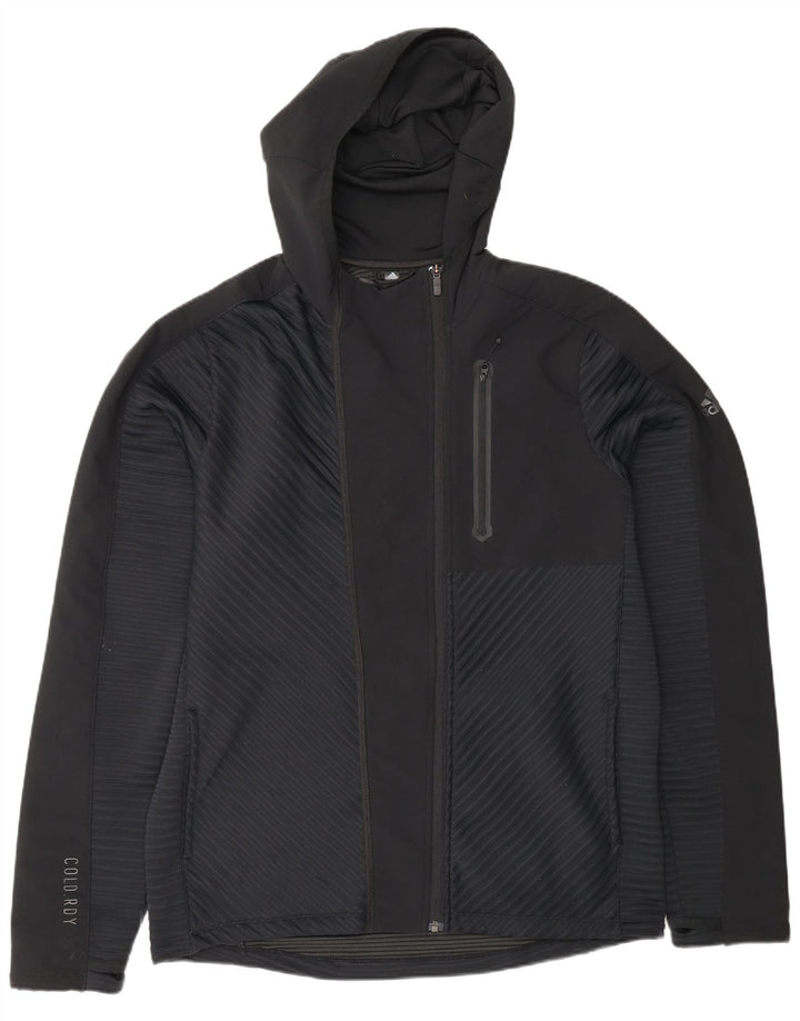 Adidas Veste de survêtement à capuche pour homme Large Noir Polyester