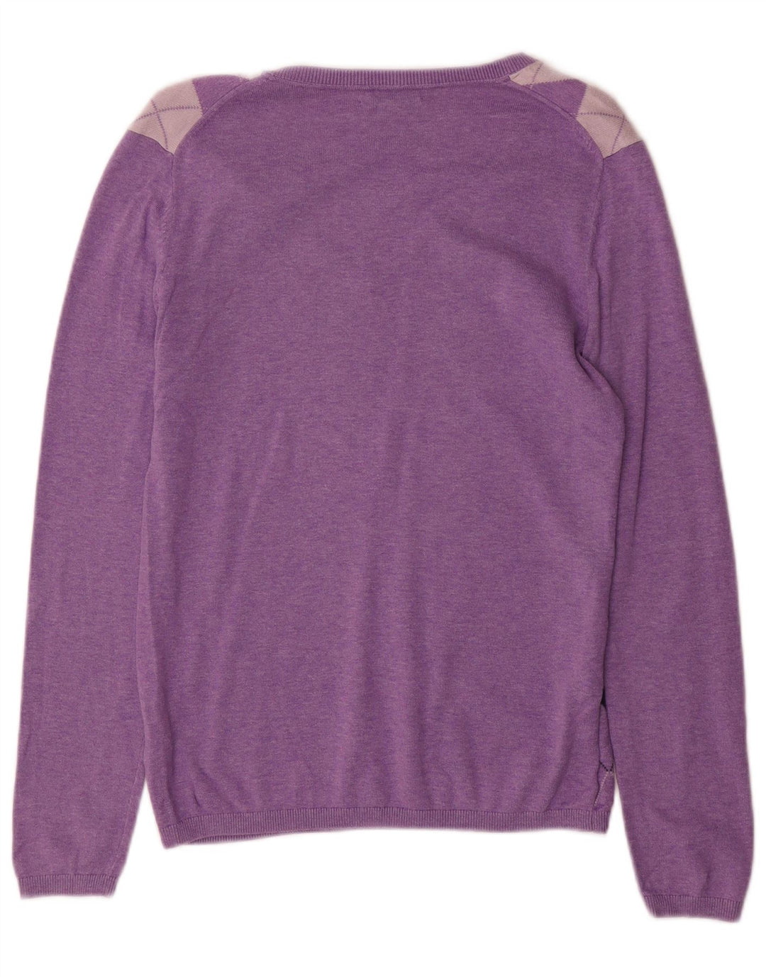 TOMMY HILFIGER Pull col en V pour femme UK 10 Small Violet