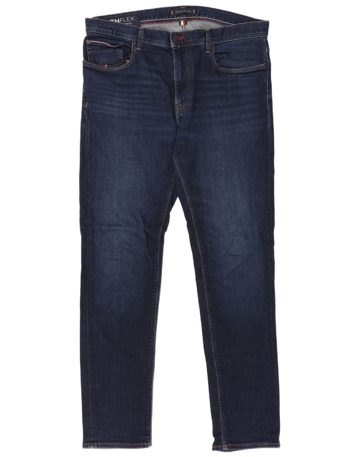 Tommy Hilfiger Jean Slim Homme W36 L32 Bleu Marine Coton
