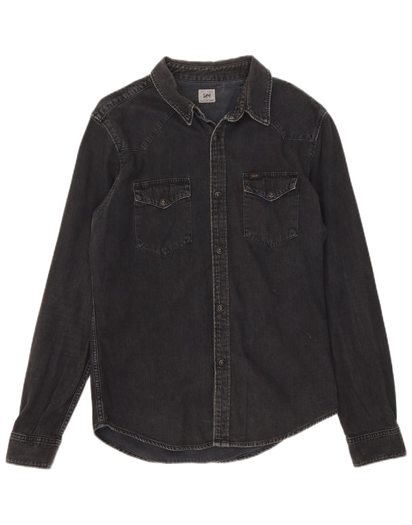 LEE Chemise en Jean Homme Noir Moyen Coton