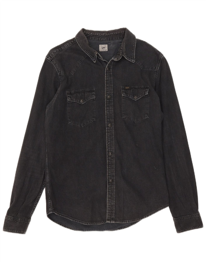 LEE Chemise en Jean Homme Noir Moyen Coton