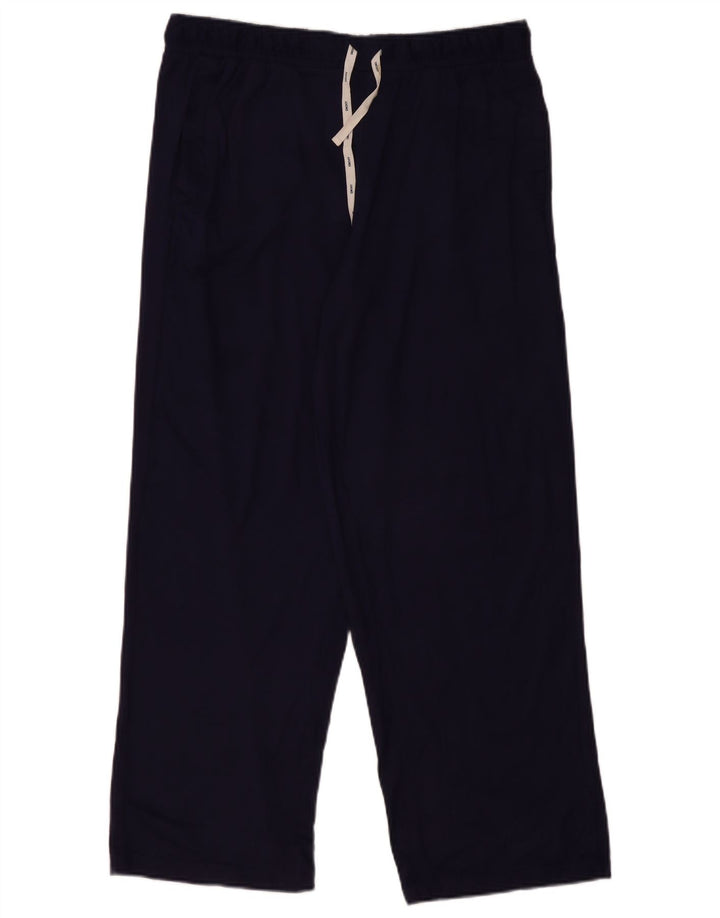 Dkny Pantalon de survêtement pour femme UK 12 Bleu marine moyen Polyester