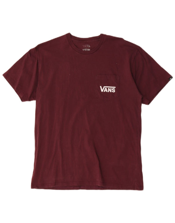 Vans T-shirt graphique coupe classique pour hommes, grand coton marron