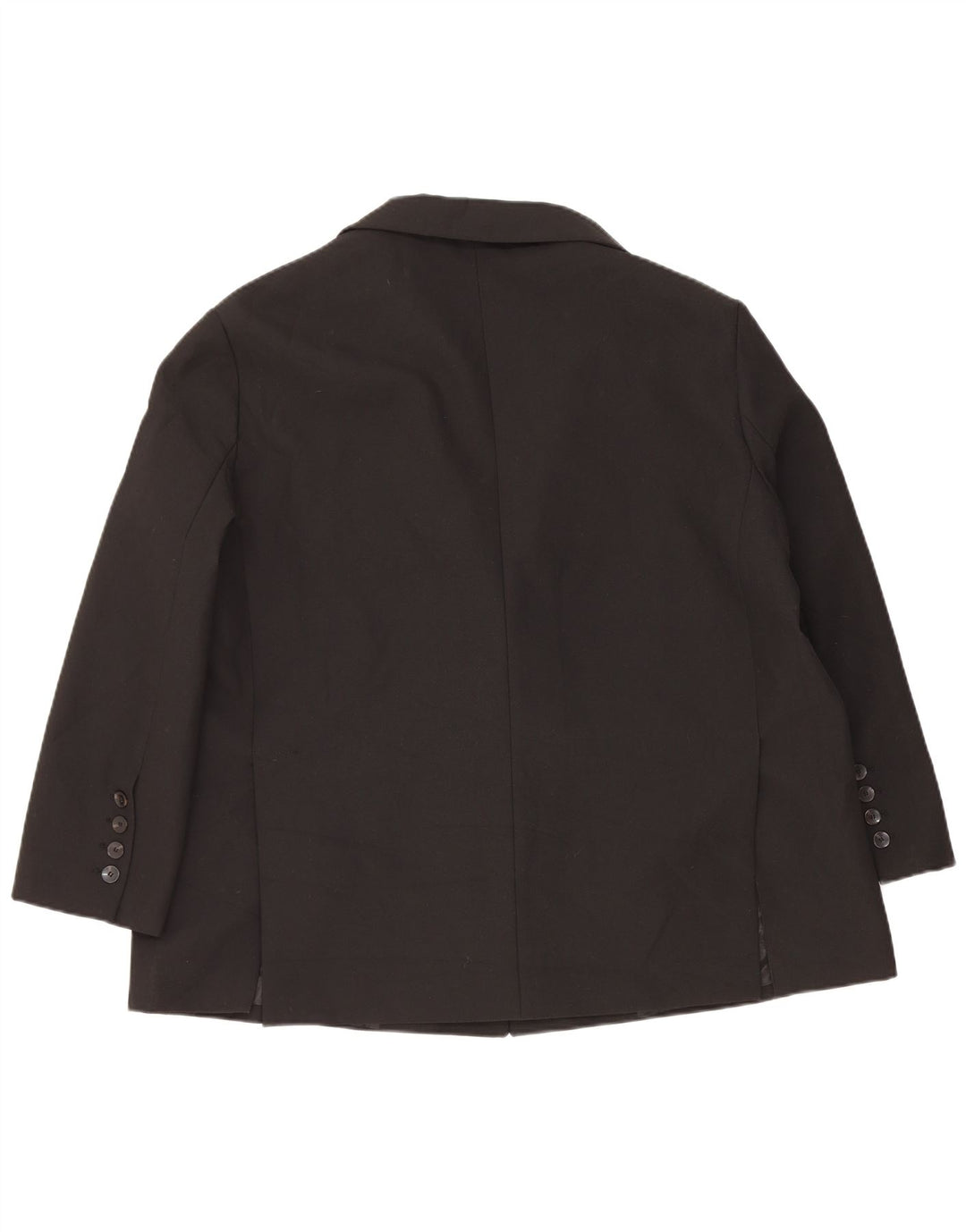 Zara Veste blazer surdimensionnée à 2 boutons pour femme UK 6 XS Noir Polyester