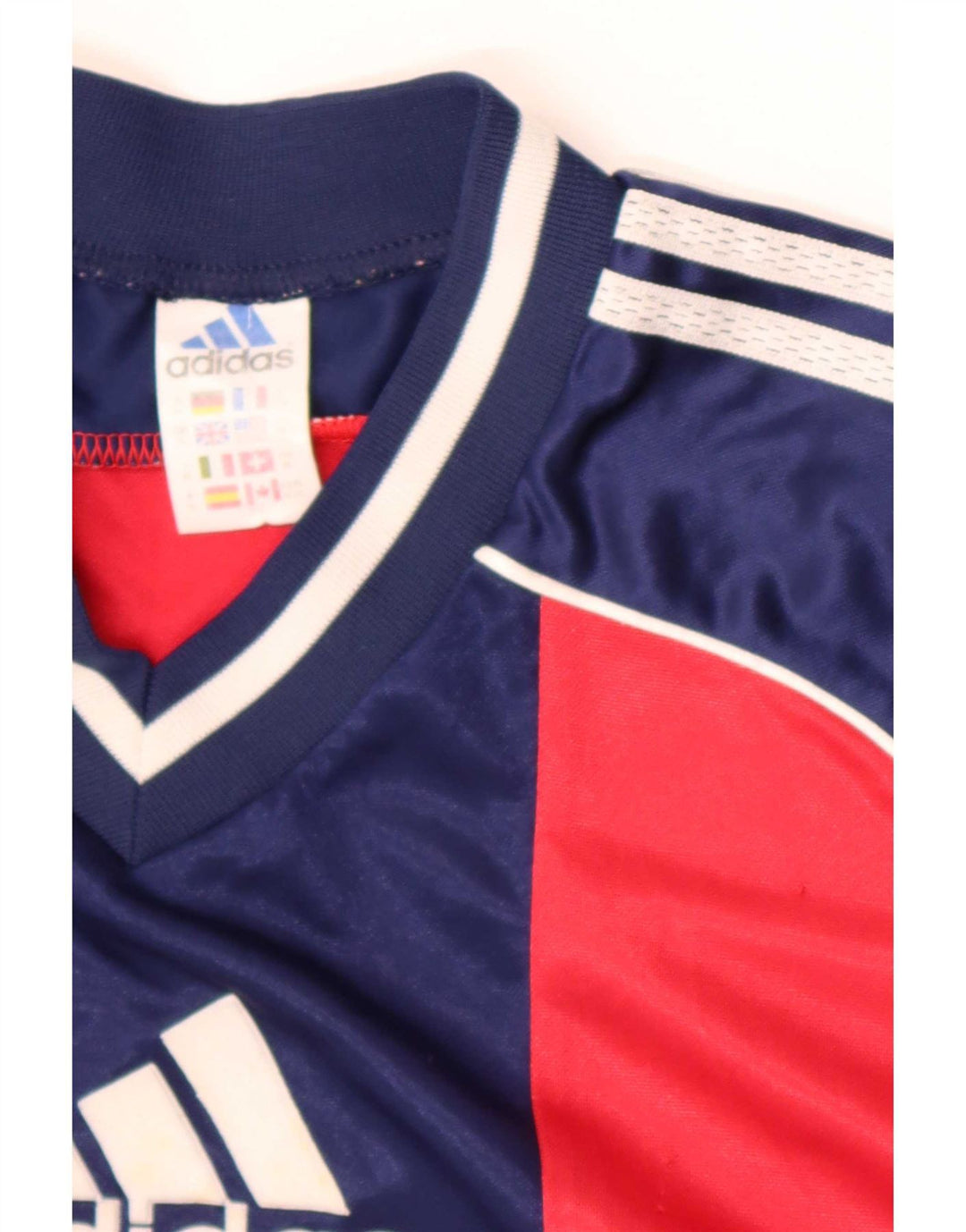 Adidas T-shirt graphique pour hommes XL Rouge Colorblock Polyester
