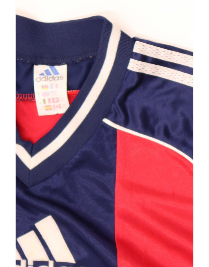 Adidas T-shirt graphique pour hommes XL Rouge Colorblock Polyester