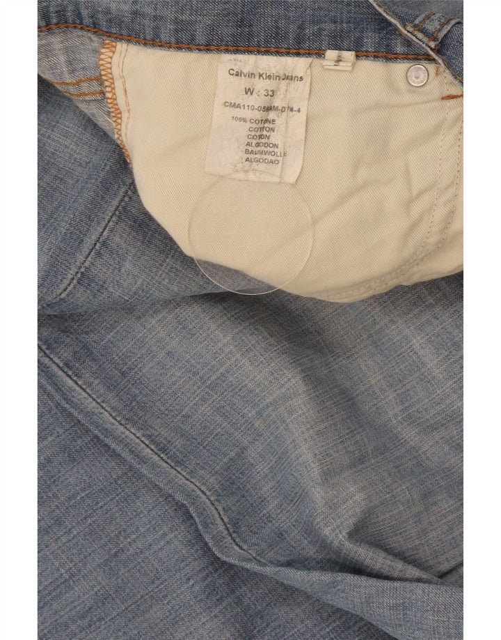Calvin Klein Jean droit homme W33 L33 bleu coton