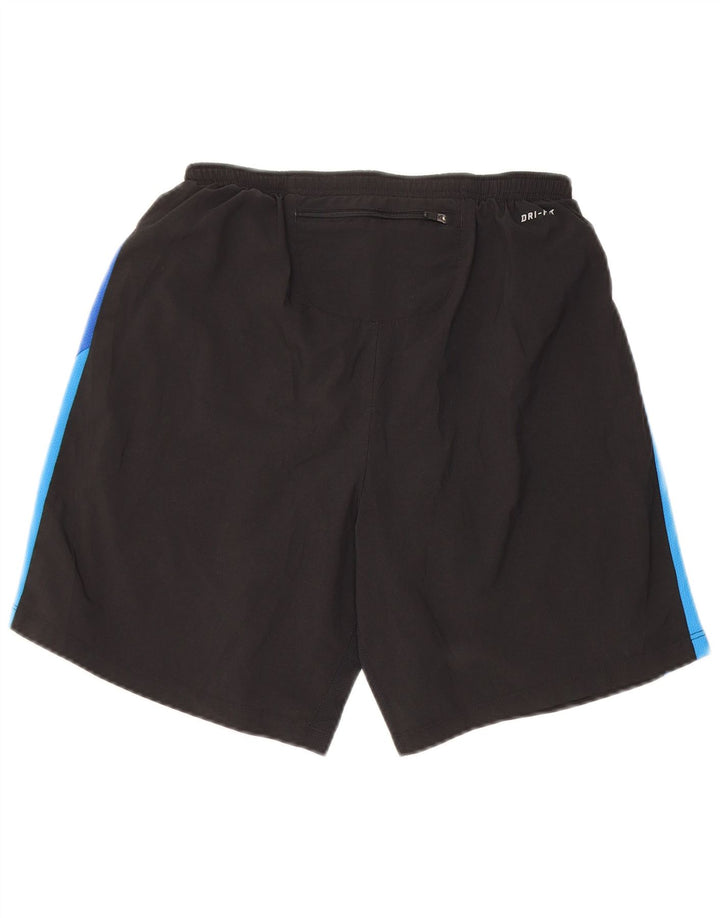 Nike Short de sport Dri Fit pour homme Taille S Noir Colorblock