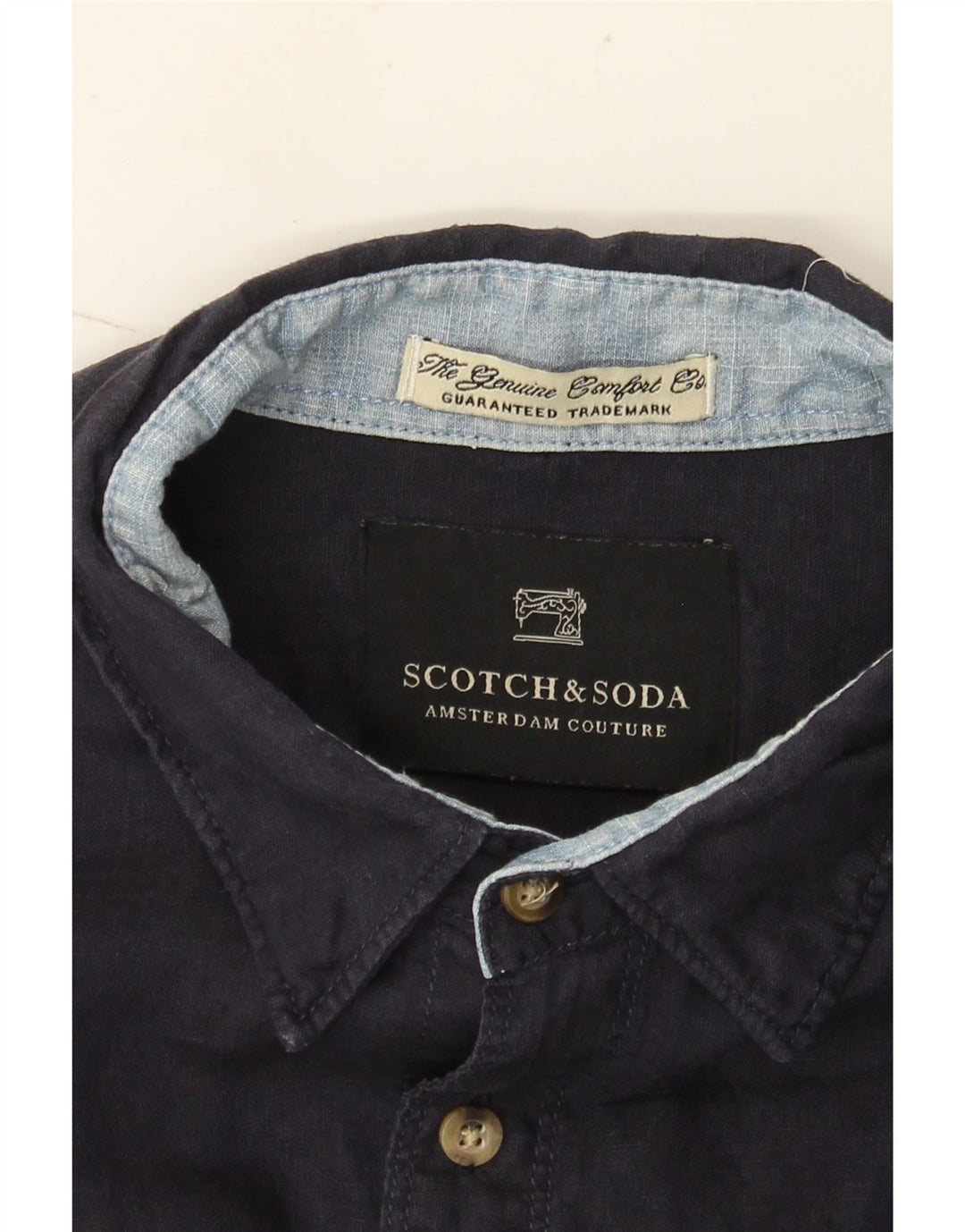 Scotch & Soda Chemise Amsterdam Couture Homme Bleu Marine Moyen
