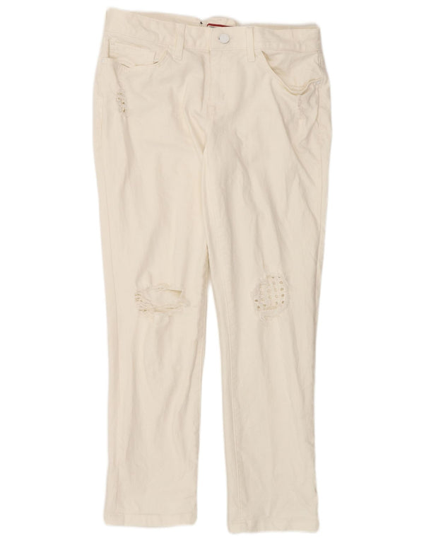 Tommy Hilfiger Jean Boyfriend Tapered pour femme US 4 Small W34 L28 Blanc