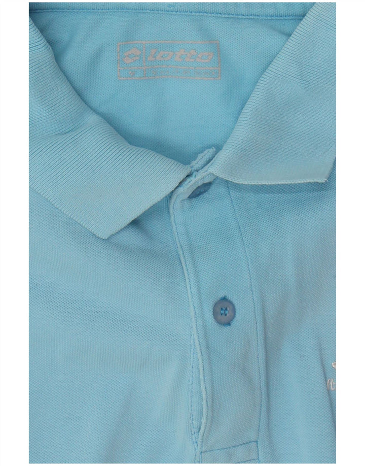 LOTTO Mens Polo Shirt Medium Blue