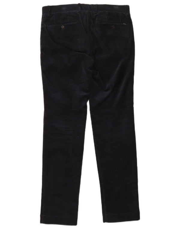 Polo Ralph Lauren Pantalon slim en velours côtelé pour homme W31 L32 Bleu marine en coton