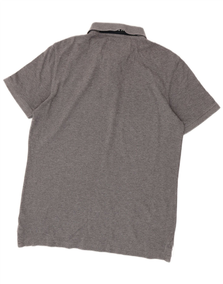 Crew Clothing Polo Homme Petit Gris Coton