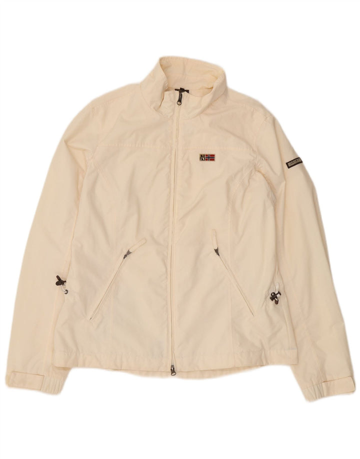 Napapijri Veste de Pluie Femme UK 18 XL Off White Polyamide