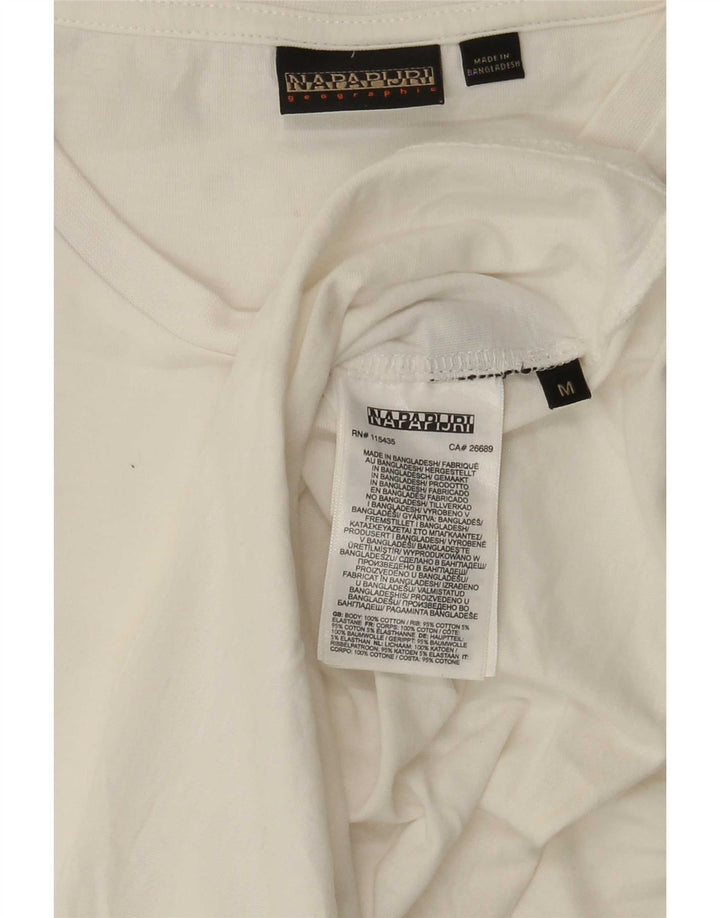 Napapijri T-Shirt Geographic Homme Blanc Moyen Coton