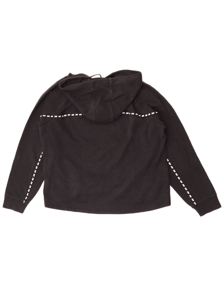 Nike Pull à capuche graphique pour femme UK 14 Noir moyen