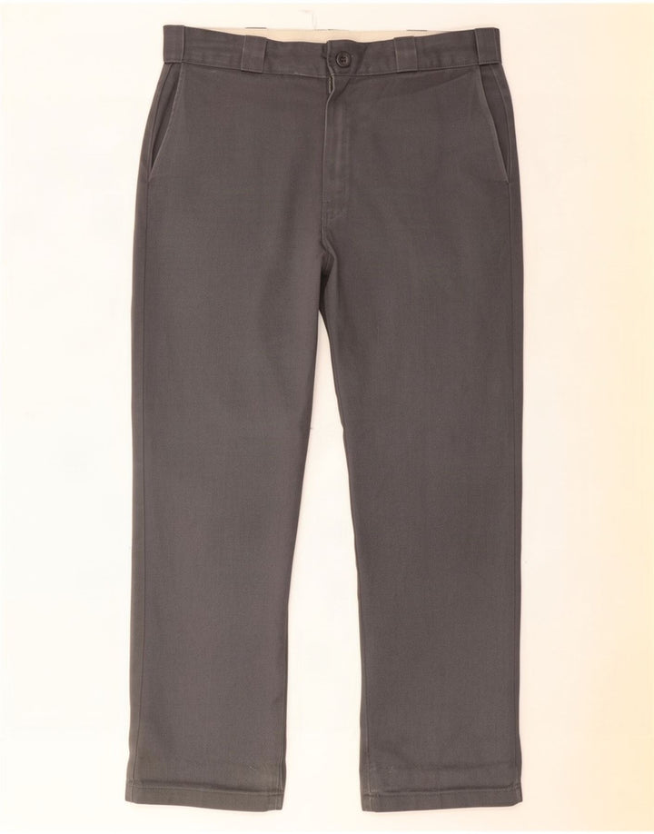 Dickies Pantalon Chino Droit Homme W36 L32 Gris Polyester