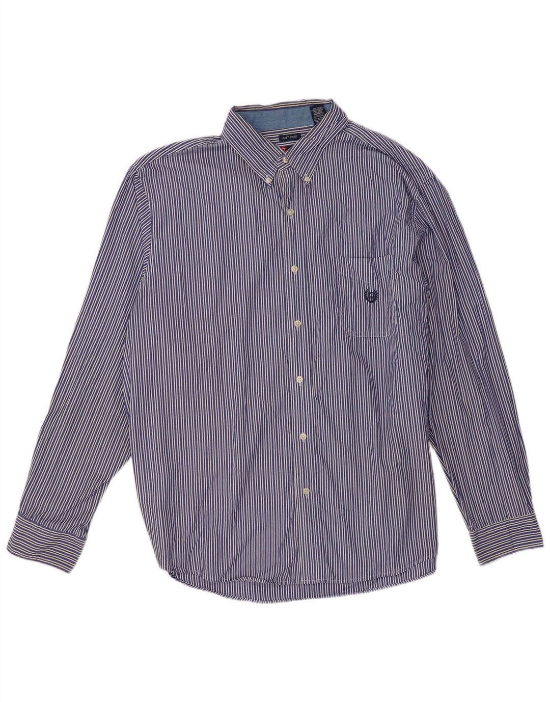 Chaps Chemise Homme 2XL Bleu Rayé Coton