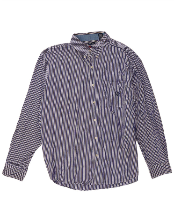 Chaps Chemise Homme 2XL Bleu Rayé Coton