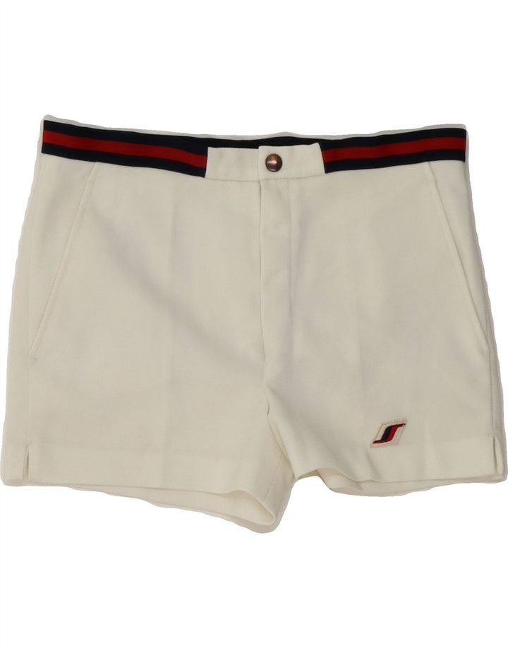 VINTAGE Womens Chino Shorts W32 Large  White Vintage Vintage and Second-Hand Vintage from Messina Hembry 
