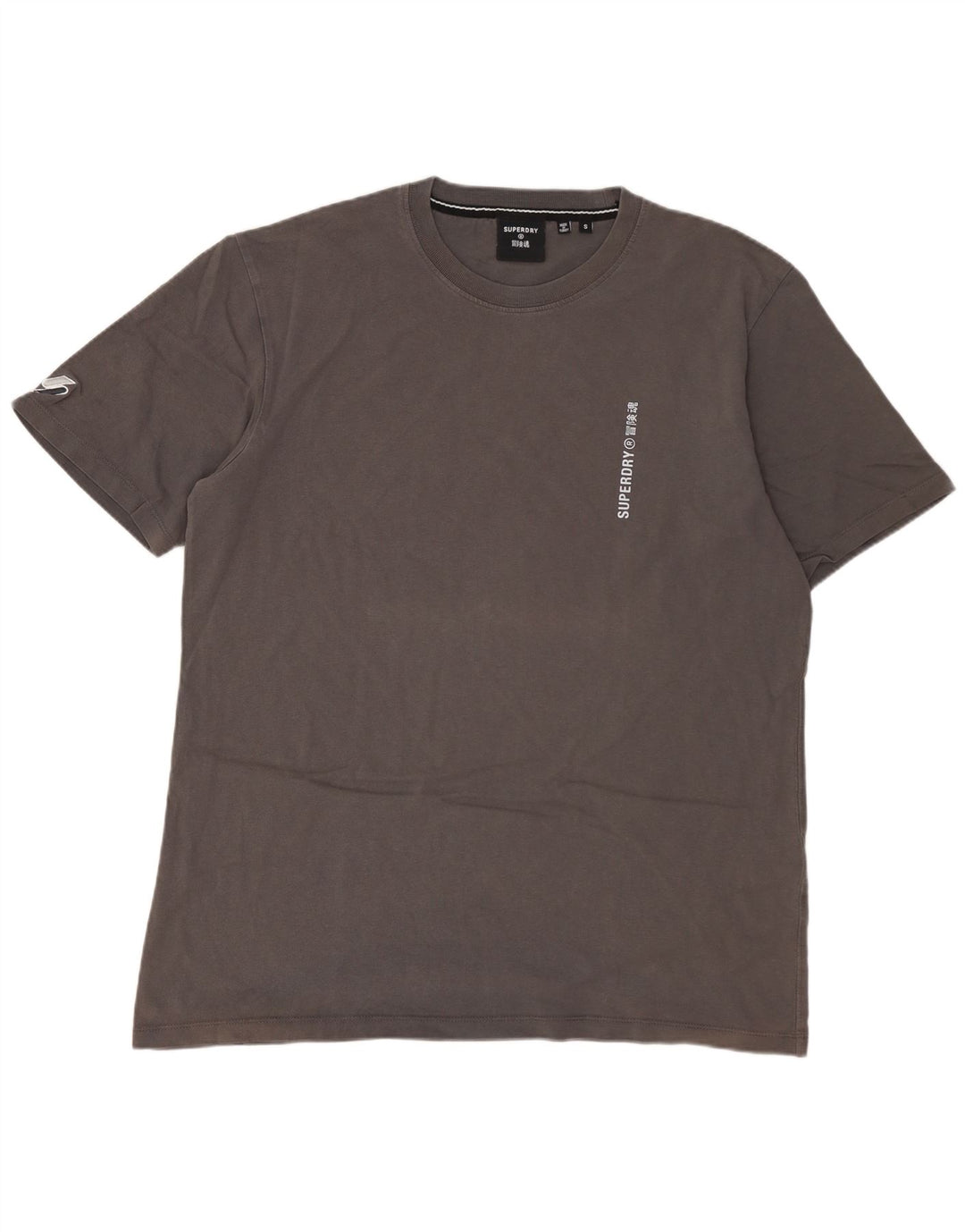 SUPERDRY T-Shirt Homme Petit Gris Coton