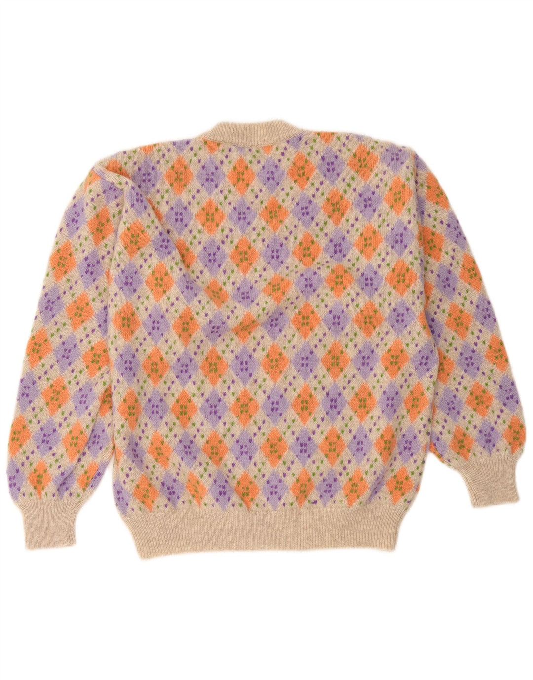 Benetton Pull Col Ras Du Cou IT 48 Medium Multicolore Homme