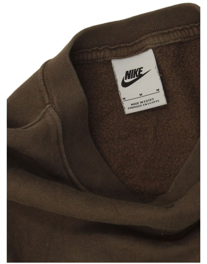Nike Sweat-shirt surdimensionné pour femme UK 14 Marron moyen Colourblock