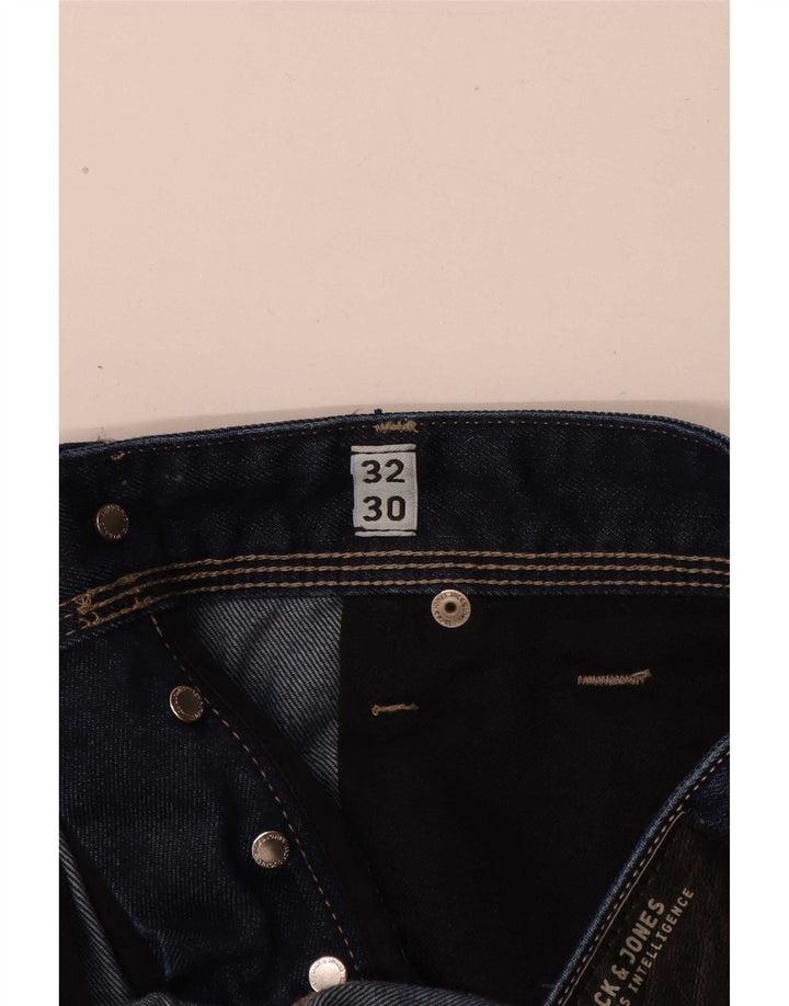 Jack & Jones Jean Droit Homme W32 L30 Bleu Coton