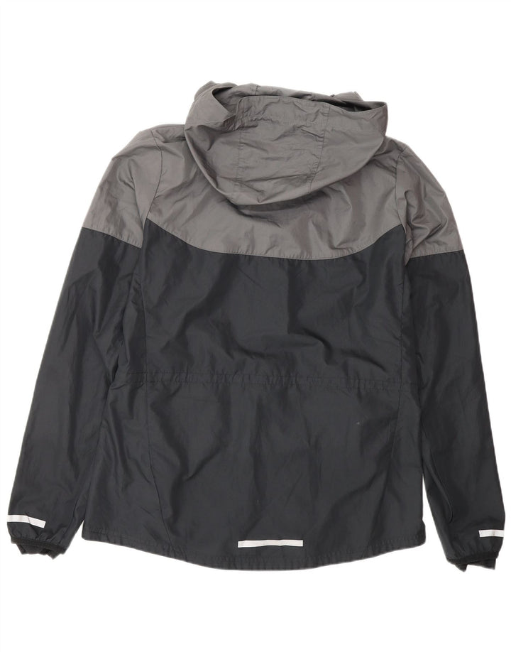 NIKE Veste de pluie à capuche pour homme UK 38 Polyester color block noir moyen