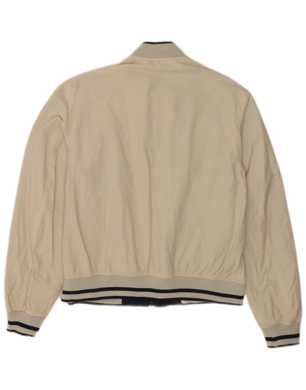 Gas Veste bomber réversible pour homme UK 40 Large Beige Colourblock Coton