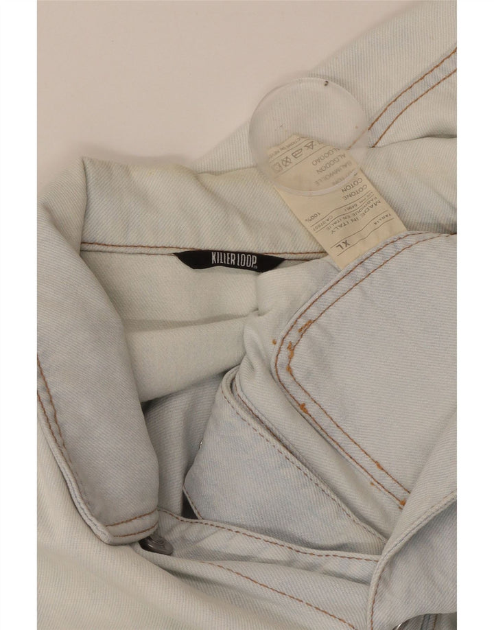 KILLER LOOP Veste en Jean Homme UK 42 XL Bleu Coton