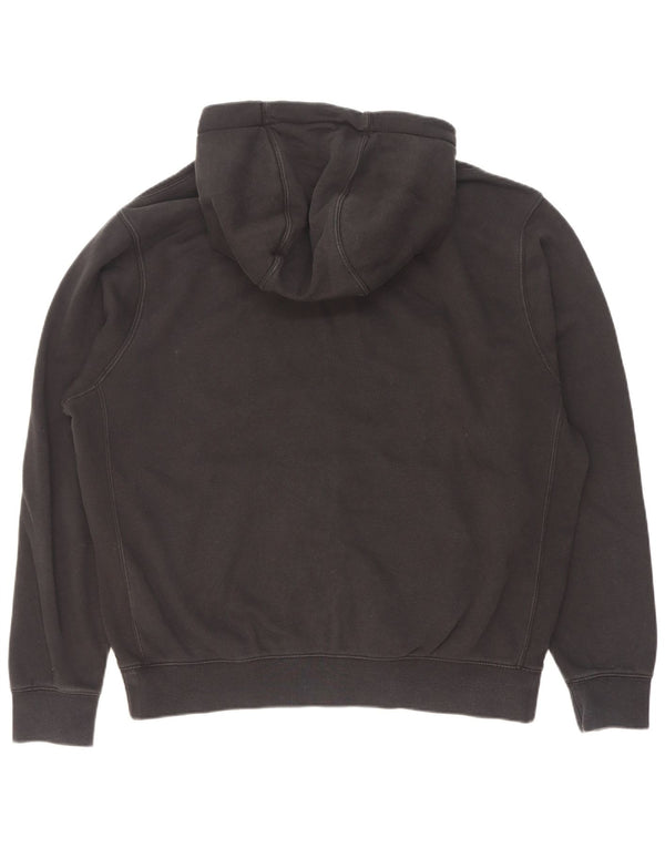 Adidas Mens Zip Hoodie Sweater Large Black Cotton