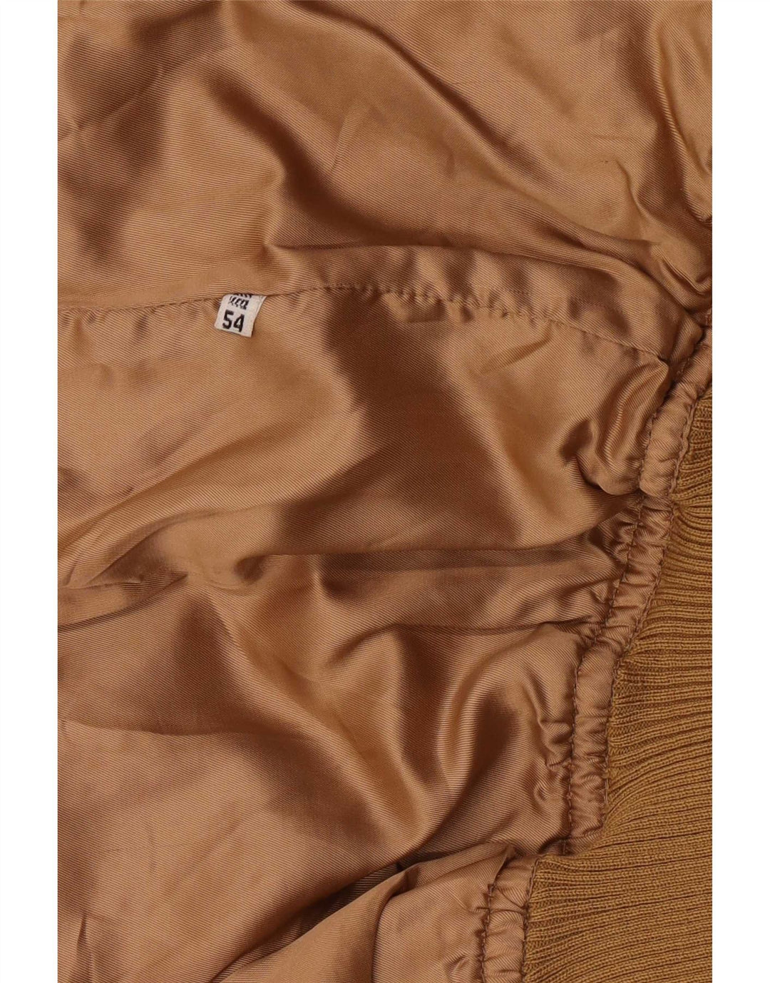 vintage Homme Daim Bomber Jacket IT 54 2XL Marron Rétro