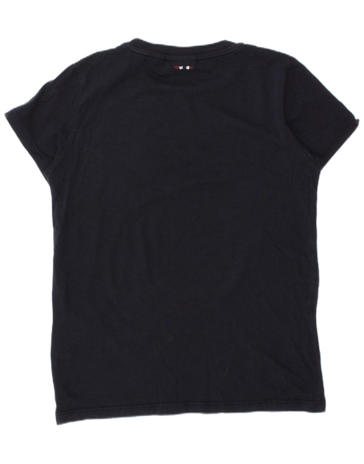 NAPAPIJRI T-Shirt Graphique Graphique Garçon 7-8 Ans Bleu Marine Coton