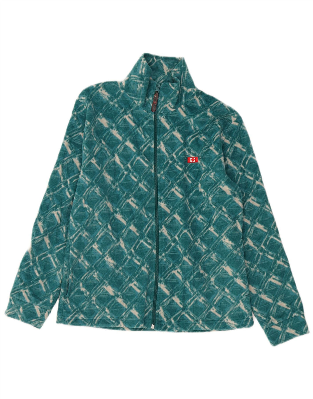 CANADA LOGAN Veste polaire pour femme UK 14 Polyester à carreaux vert moyen