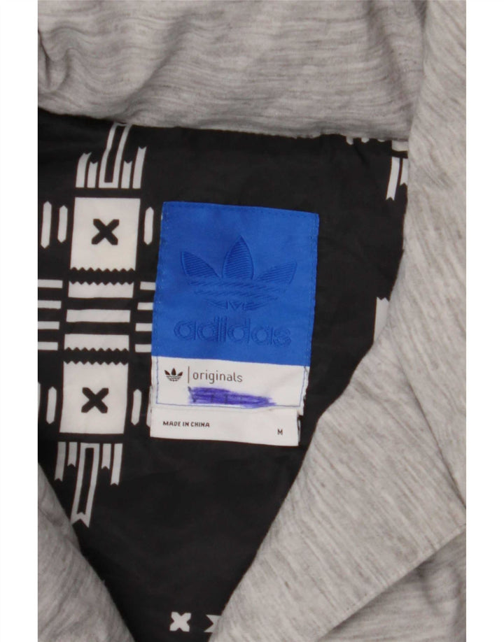 Adidas Veste courte rembourrée pour femme UK 14 Gris moyen Colourblock Polyamide