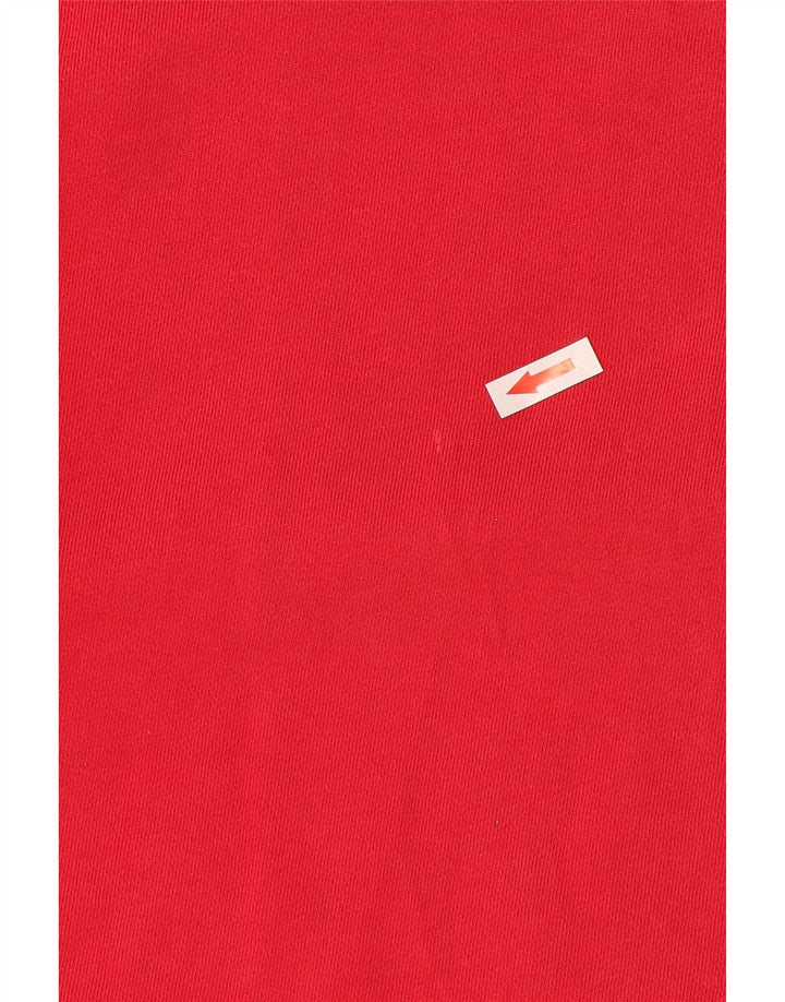 Tommy Hilfiger Haut à col zippé à manches longues pour homme Grand coton rouge