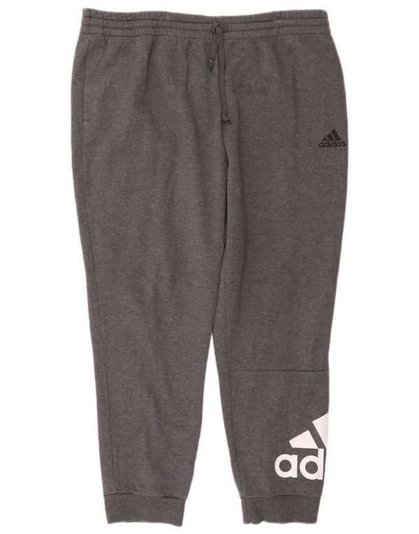 Adidas Pantalon de survêtement graphique pour homme Joggers 2XL Gris Polyester