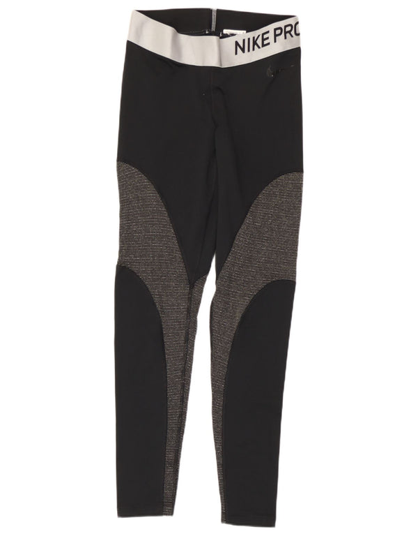 Nike Legging Dri Fit Graphic pour femme UK 12 Noir moyen colour block