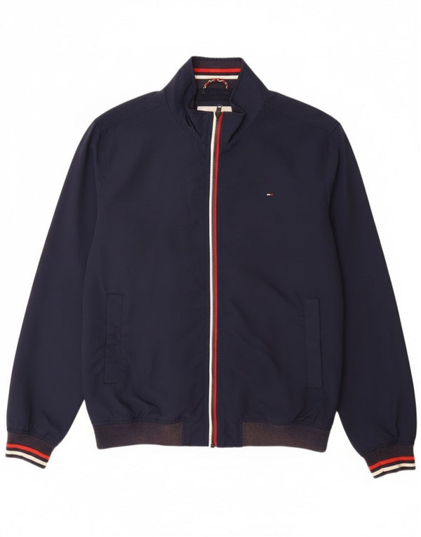 Tommy Hilfiger Veste Bomber Homme UK 44 2XL Bleu Marine Polyamide
