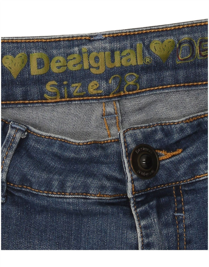 Desigual Jean Skinny W28 L27 Bleu Femme