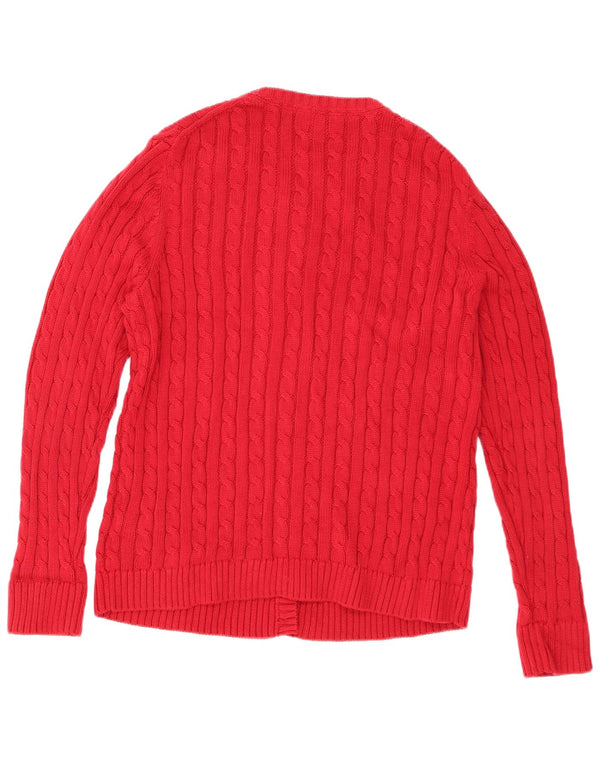 L.L.Bean Cardigan pour femme en coton rouge UK 18 XL