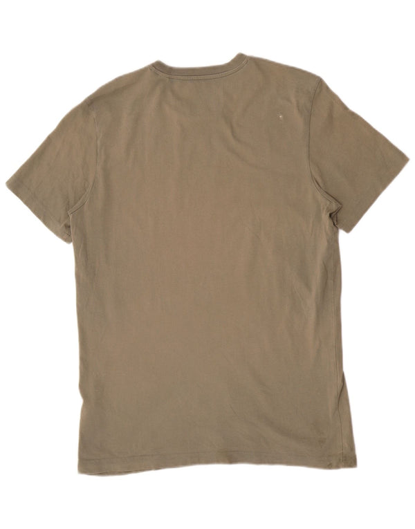 Adidas T-Shirt Graphique Homme Kaki Moyen Coton