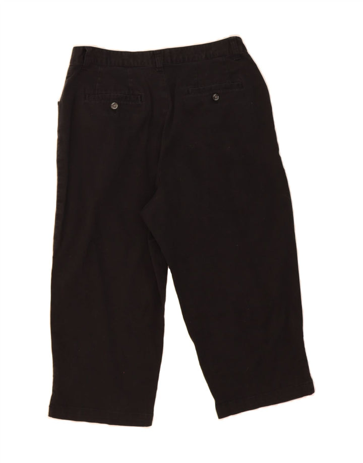 LEE Womens Straight Capri Trousers Size 14 Large W30 L20 Black Vintage Lee and Second-Hand Lee from Messina Hembry 