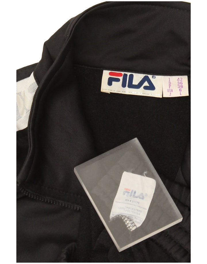 Fila Veste de survêtement graphique pour femme IT 42 Noir moyen Colourblock
