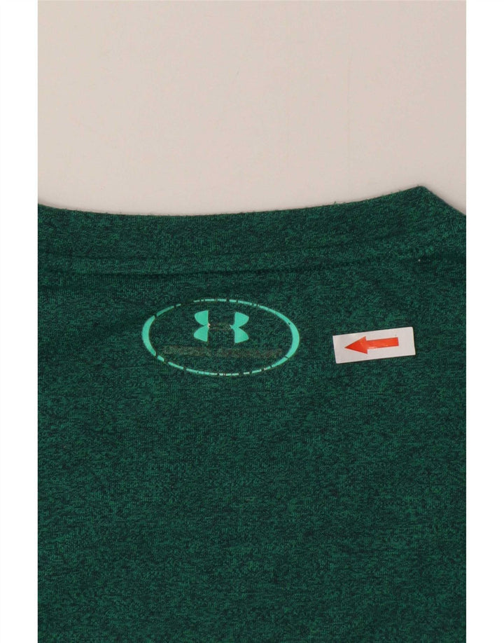 Under Armour T-Shirt Loose Homme Vert Moyen Moucheté