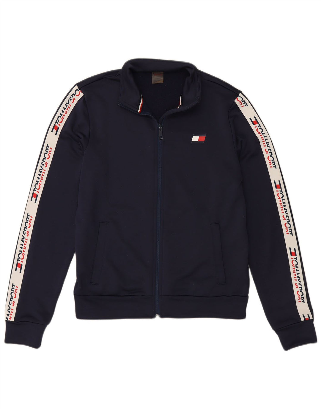 TOMMY HILFIGER Veste de survêtement pour homme Small Bleu marine Colourblock